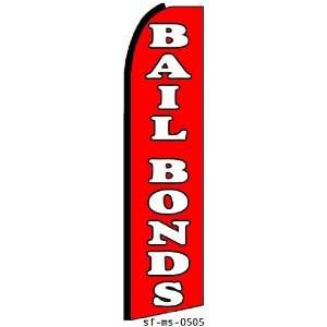  BAIL BONDS X Large Swooper Feather Flag 