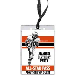  Bengals Colored Football All Star Pass Invitation Health 