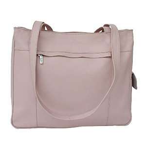  Piel Leather Fashion Shopping Bag Pastel Pink Office 