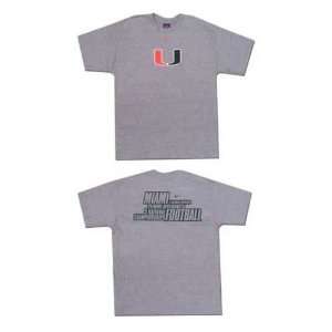  Nike Miami Hurricanes End Around Youth Grey T shirt 