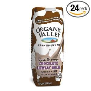 Organic Valley Organic 1% Lowfat Chocolate Single Serve Milk, 8 Ounce 