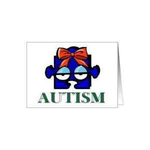  Autism Face, Health Awareness Blank Card Card Health 