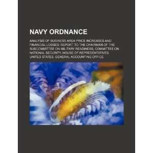  Navy ordnance analysis of business area price increases 