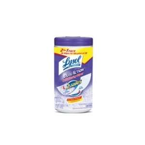  Lysol dual action disinfecting 2 sides scrub wipes with 