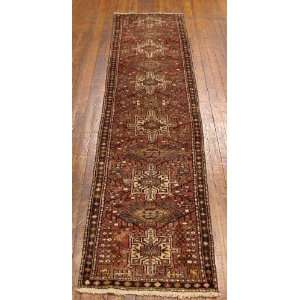  2x10 Hand Knotted Karajeh Persian Rug   109x23