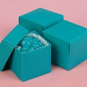  Teal (Palm) 2x2x2 2 Piece Favor Boxes   pack of 25 
