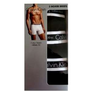 Calvin Klein Graphic 3 Boxer Briefs / Size   Medium (Black/Black/Black 