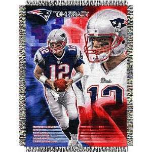  Tom Brady #12 New England Patriots NFL Woven Tapestry 