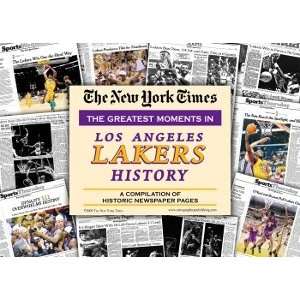  Los Angeles Lakers unsigned Greatest Moments in History 