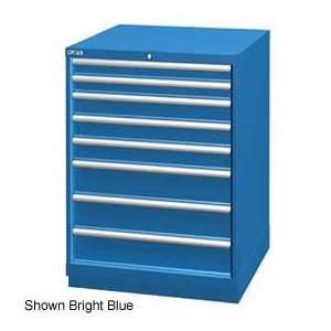   Drawer Cabinet, 8 Drawer, 124 Compart   Bright Blue, Master Keyed