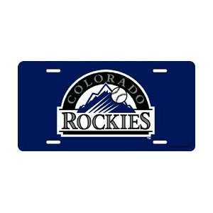  Colorado Rockies Laser Cut Purple License Plate Sports 