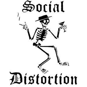  SOCIAL DISTORTION 17181 Black Vinyl Rub On Transfer 