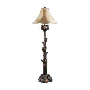 Triarch 31308 Froggie 1 Light Floor Lamps in Crackled Bronze With 