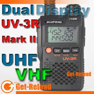 BAOFENG UV 3R Mark II 136 174/400 470Mhz Dual Frequency Display+ PTT 