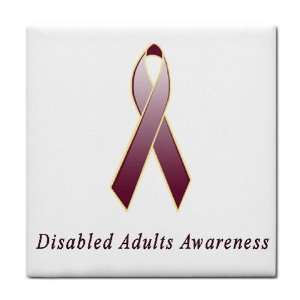  Disabled Adults Awareness Ribbon Tile Trivet Everything 