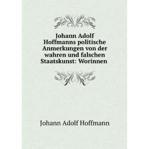  Johann Adolf Hoffmanns politische Anmerkungen von der 