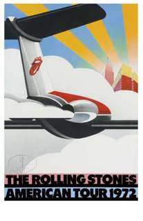 Original poster for the ROLLING STONES 1972 EXILE ON MAIN ST. TOUR 