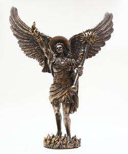   Uriel Statue Carrying the Fire of God Hailing Repentance Decor  