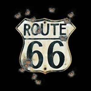Route 66 Biker Short Long Sleeve Tshirt or SweatShirt or Hooded 