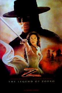 LEGEND OF ZORRO  2 sided movie poster  ANTONIO BANDERAS  