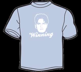 CHARLIE SHEEN WINNING T Shirt WOMENS ANY SIZE/COLOR 80s  