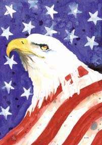 AMERICAN STARS & STRIPES Bald Eagle, 0054 Large Flag  