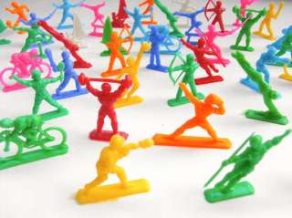 20 X MINI Vintage Plastic Toys Mix Olympic Sport Figure  