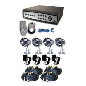 NuMedia A BR2B4 A 4 Channel Surveillance DVR Combo Kit  