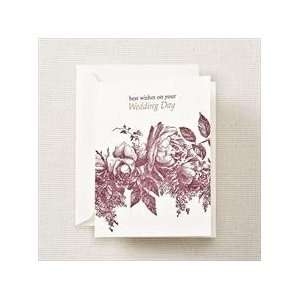 Letterpress Floral Wedding Greeting Card Health 