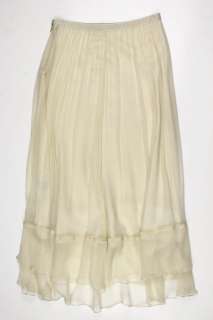 Elizabeth and James womens maxi flared silk skirt $205 New  