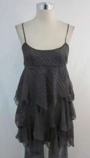 New Free People Mineral Disco Dot Tiered Dress 12 $128  