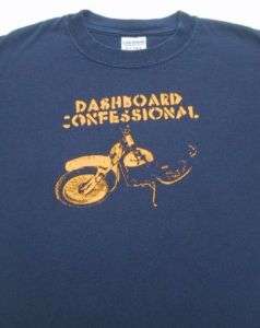 DASHBOARD CONFESSIONAL motorcycle YOUTH M (7 8) T SHIRT  