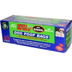  100% Biodegradable Dog Poop Bags, 8 x 12, 40 Count Pet 