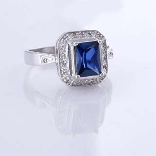 NEW  1.90CT SAPPHIRE RING GENUINE 925 SILVER RING   
