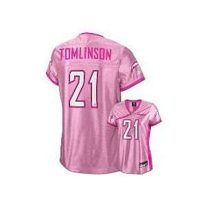  LaDainian Tomlinson #21 San Diego Chargers Womens Pink 