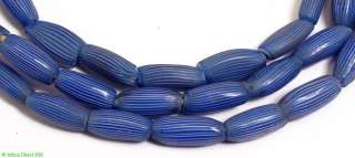 Blue Onion Skin Venetian Trade Beads Matched  