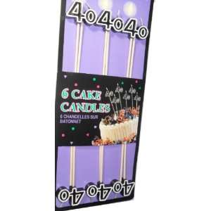  40th Birthday Candle   Cake Decoration Candle