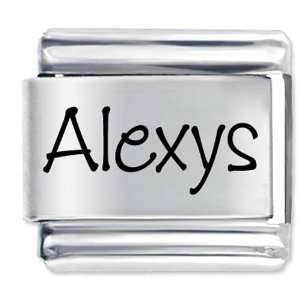  Name Alexys Italian Charm Pugster Jewelry