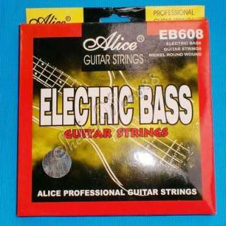 New Alice EB608 Medium Electric Bass Guitar 4 Strings Set Nickel Round 