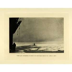  1929 Photogravure Kings Bay Norway Farm Ship Amundsen 