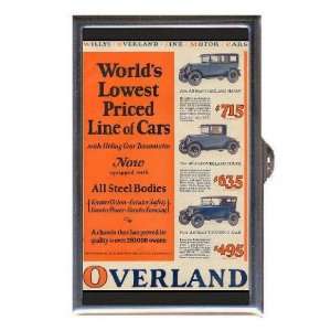  Willys Overland Motors Car Ad Coin, Mint or Pill Box Made 