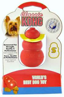 KONG SMALL Rubber Treat Dispenser   Worlds Best Dog Toy  