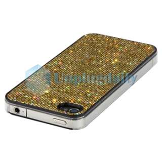 Accessory Bundle Hard Sparkly Case for iPhone 4 4G HD  