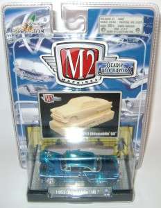  53 OLDSMOBILE 98 BLUE M2 MACHINES CLEARLY AUTO THENTICS DIECAST 1 