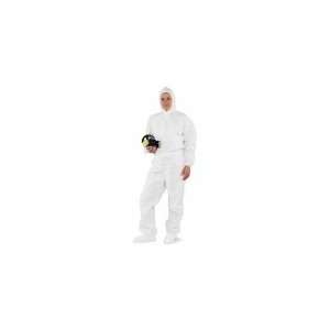  KLEENGUARD 49125 Coverall,2XL,White,Hood and Boots,Pk 24 