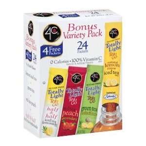 Totally Light Tea 2 Go Drink Mix, Bonus Variety Pack, 24 stick box