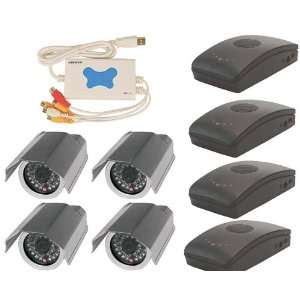  4 Channel Wireless USB DVR Complete System Everything 