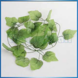 Artificial Hanging Plant Silk Leaf Flower Vine for Wedding Garden 