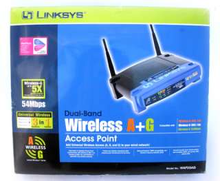   WAP55AG Dual Band Wireless A+G Access Point NETWORKING w/ BOX, CD