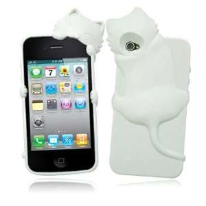   Silicone Case Cover for iPhone 4/ iPhone 4S (White) 